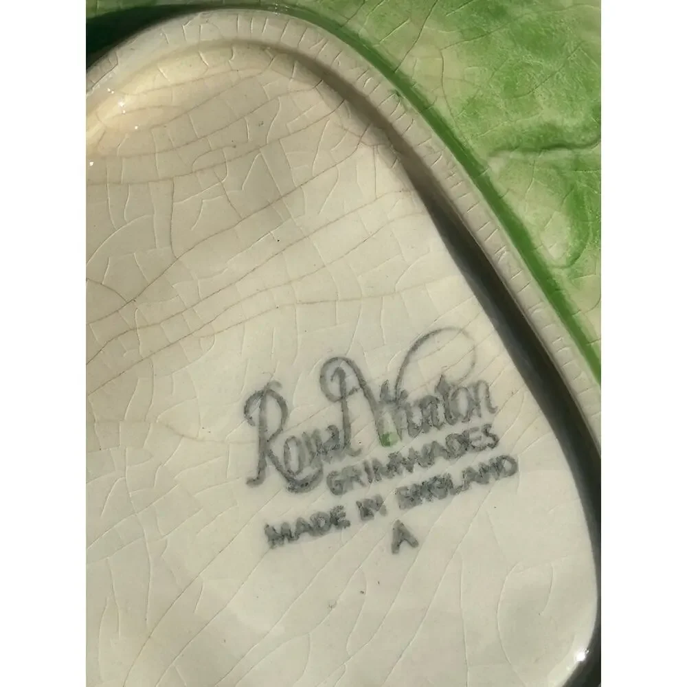 Royal Winton Grimwades Bowls Set of 2 Vintage Crazing Vegetable Theme Farmhouse
